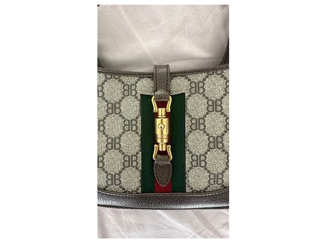 Autre Marque Borsa Balenciaga x Gucci Marrone Rosso Verde - vista 11