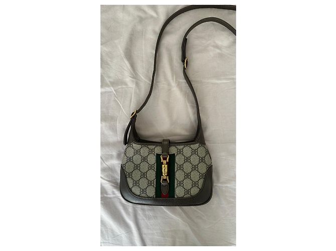 Autre Marque Borsa Balenciaga x Gucci Marrone Rosso Verde - vista 12