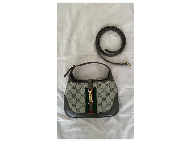 Autre Marque Borsa Balenciaga x Gucci Marrone Rosso Verde - vista 7