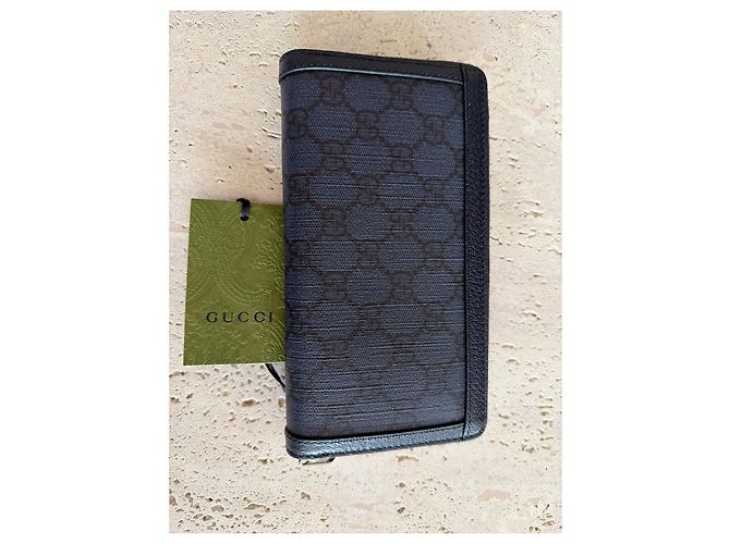 Portafoglio GG Ophidia Zip di Gucci Blu scuro - vista 2