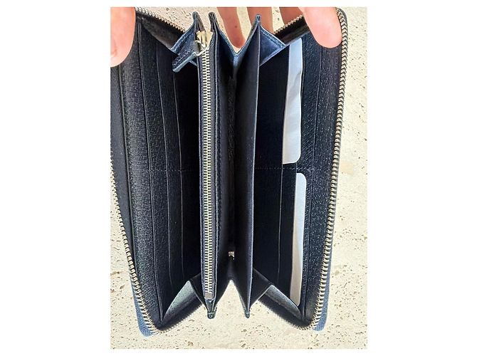 Portafoglio GG Ophidia Zip di Gucci Blu scuro - vista 4