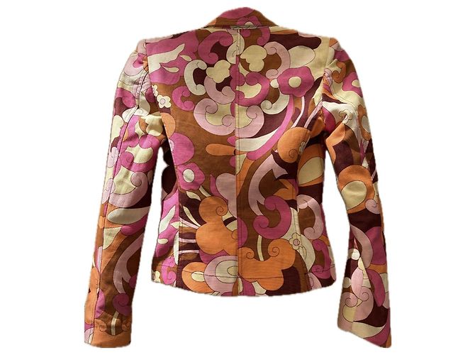 Chaqueta D&G con Estampado Psicodélico Castaño Rosa Naranja Crudo Amarillo - vista 2