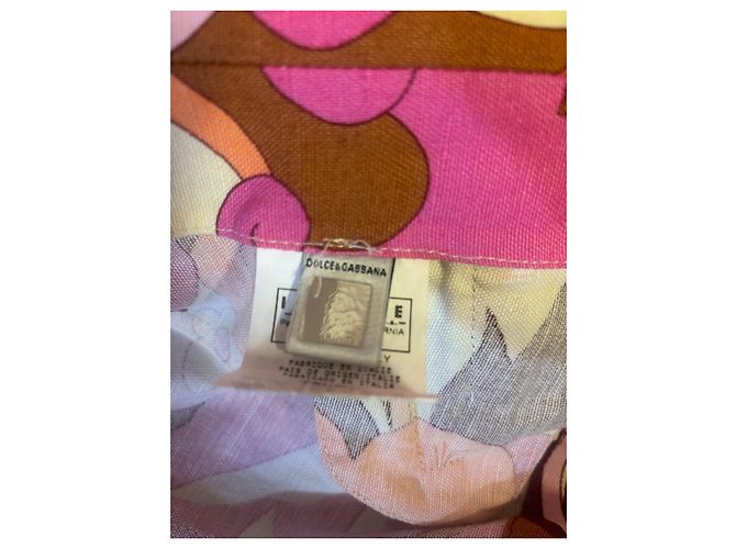 Chaqueta D&G con Estampado Psicodélico Castaño Rosa Naranja Crudo Amarillo - vista 5