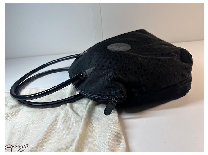 Borsa nera a pois di Walter Steiger Paris Nero - vista 5