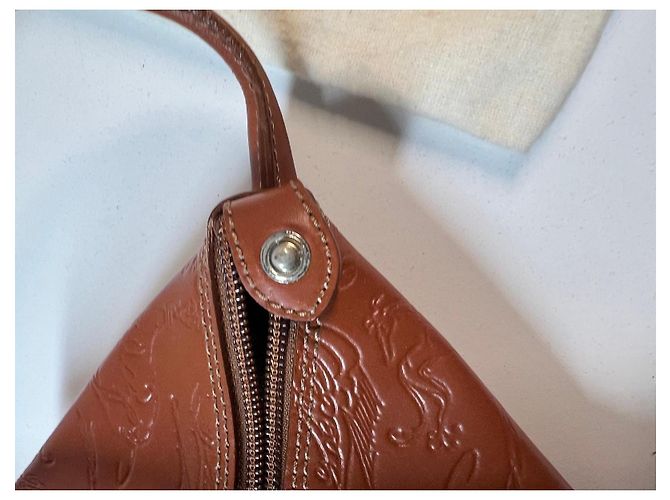 Borsa in pelle goffrata Trussardi Marrone - vista 11