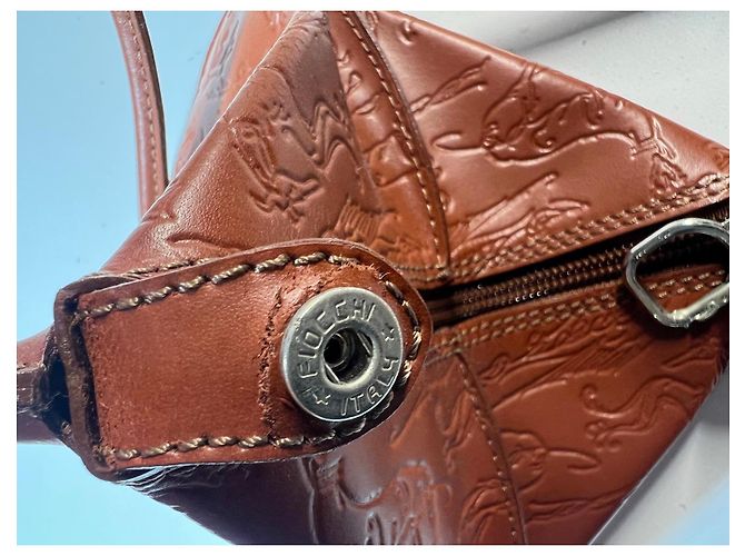 Borsa in pelle goffrata Trussardi Marrone - vista 17
