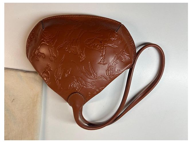 Borsa in pelle goffrata Trussardi Marrone - vista 2