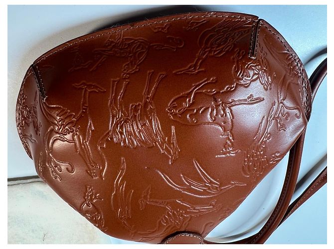 Borsa in pelle goffrata Trussardi Marrone - vista 3