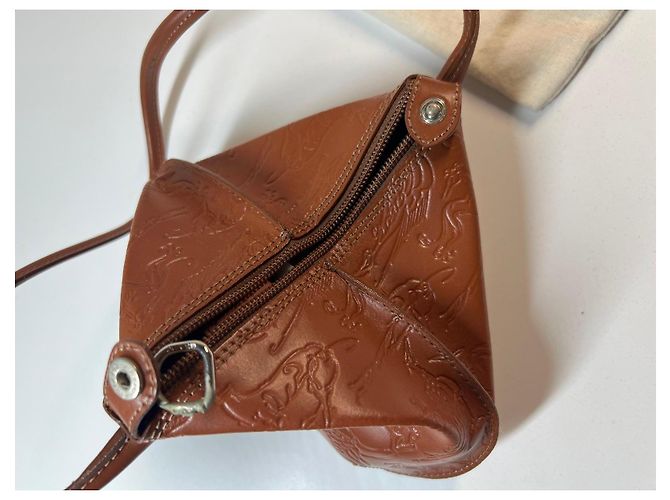 Borsa in pelle goffrata Trussardi Marrone - vista 8