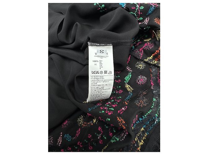 Autre Marque Kimono de seda Anjuna negro - vista 5