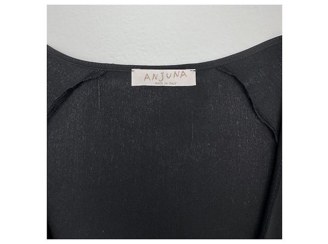 Autre Marque Kimono de seda Anjuna negro - vista 8