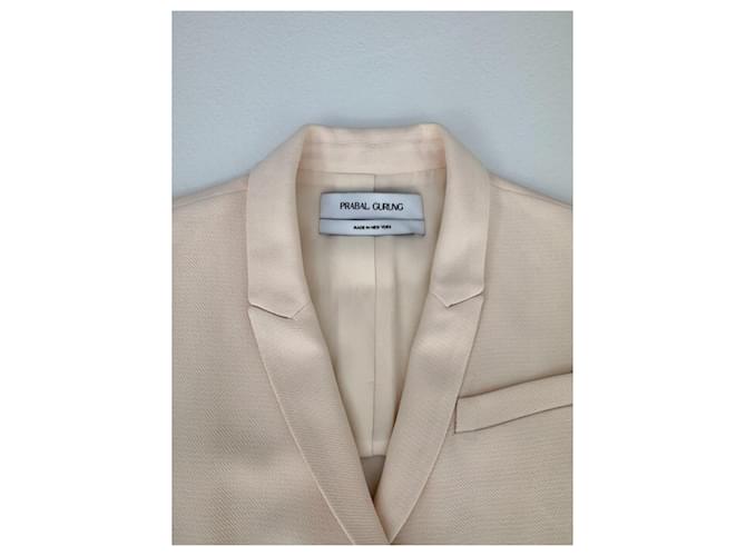 Mono de seda beige Prabal Gurung - vista 6