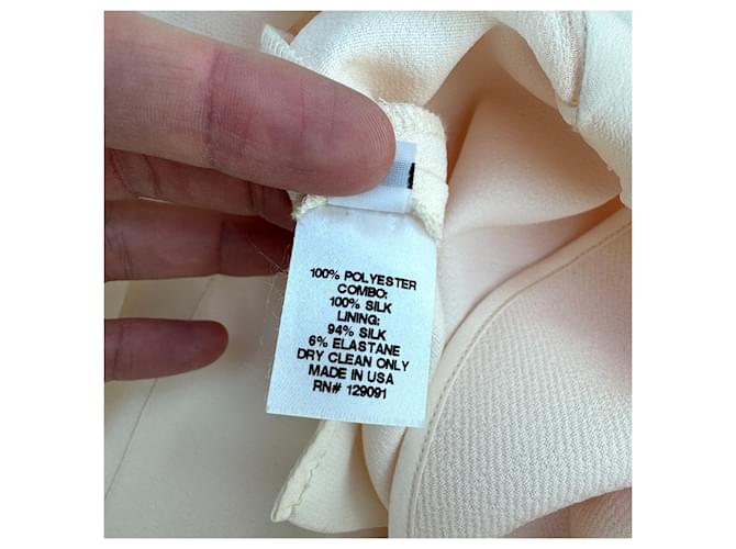 Mono de seda beige Prabal Gurung - vista 8
