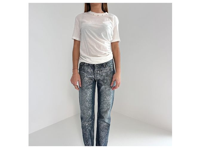 Vaqueros Golden Goose Deluxe Brand Azules con Acabado Brillante - vista 12
