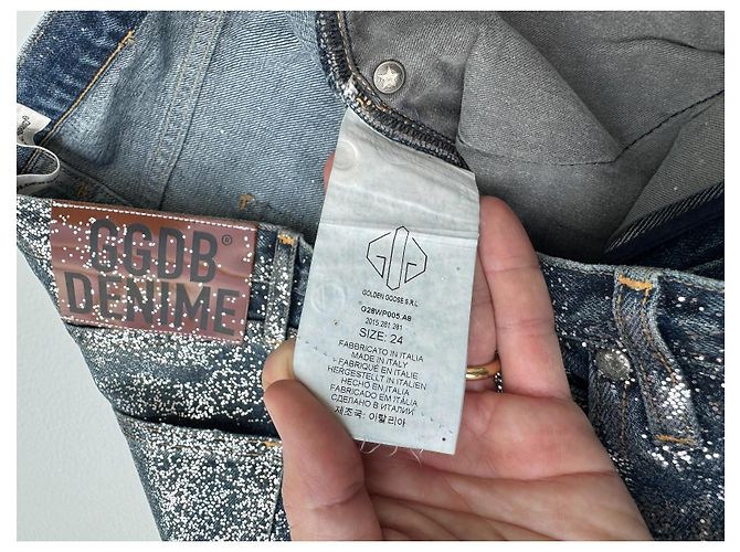 Vaqueros Golden Goose Deluxe Brand Azules con Acabado Brillante - vista 8