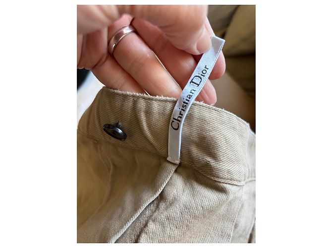 Gonna corta Christian Dior Nero Bianco Blu Beige Giallo - vista 7