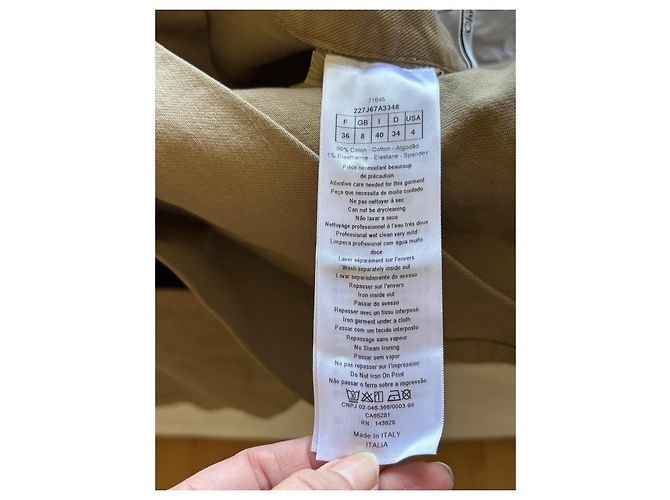 Gonna corta Christian Dior Nero Bianco Blu Beige Giallo - vista 9