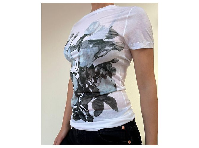 Christopher Kane T-Shirt Weiß Grau Modal - Ansicht 3