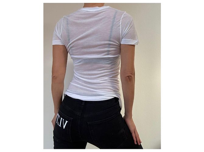 Christopher Kane T-Shirt Weiß Grau Modal - Ansicht 4