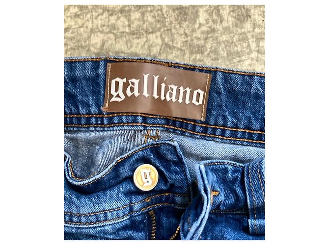 Jeans de denim azul Galliano - vista 2