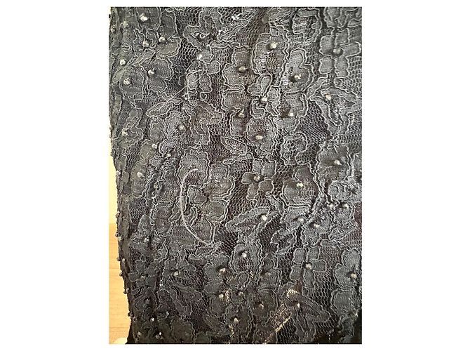 Autre Marque Abito nero in seta e pizzo Carlo Pignatelli - vista 8