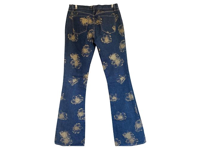 Autre Marque Jeans acampanados Calvin Klein con estampado floral Azul Dorado - vista 4
