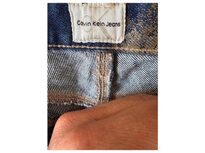 Autre Marque Jeans acampanados Calvin Klein con estampado floral Azul Dorado - vista 6