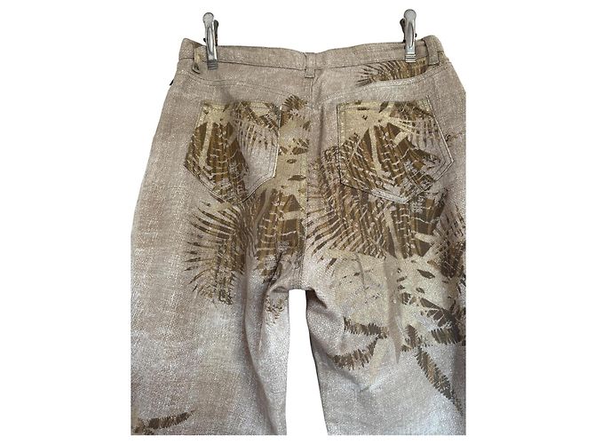 Jeans Christian Lacroix con estampado de palmera Castaño Beige - vista 5