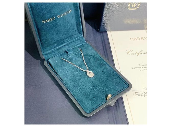 Collana Harry Winston in platino e diamanti Argento - vista 4