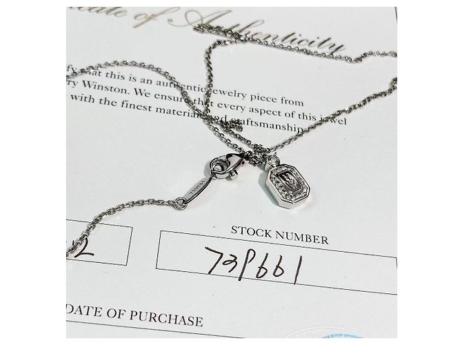 Collana Harry Winston in platino e diamanti Argento - vista 5