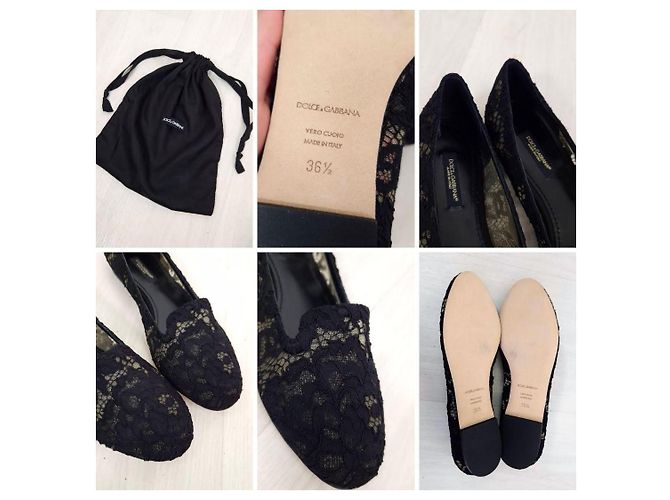 Bailarinas negras de encaje Dolce & Gabbana Negro - vista 11
