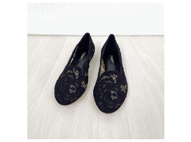Bailarinas negras de encaje Dolce & Gabbana Negro - vista 7