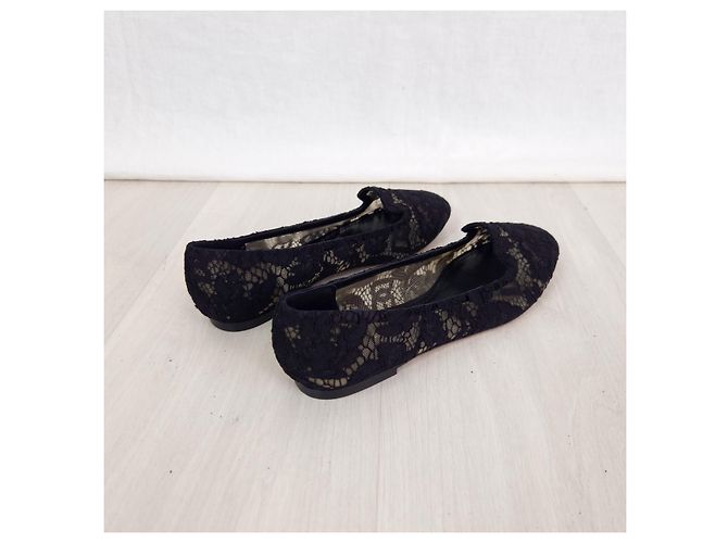 Bailarinas negras de encaje Dolce & Gabbana Negro - vista 8