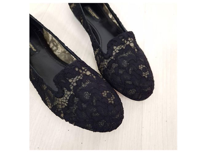 Bailarinas negras de encaje Dolce & Gabbana Negro - vista 9