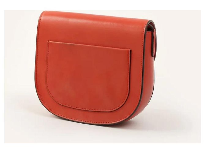 Borsa Trotteur Piccola Céline Arancione Pelle - vista 3