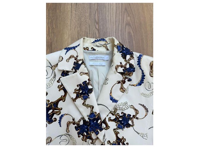 Giacca Altuzarra in cotone bianca e blu Bianco - vista 10