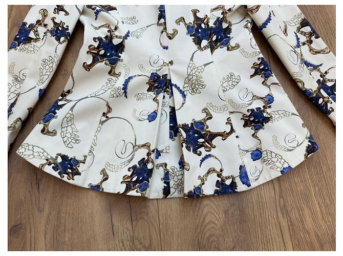 Giacca Altuzarra in cotone bianca e blu Bianco - vista 5