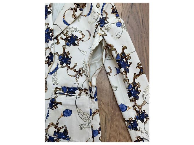 Giacca Altuzarra in cotone bianca e blu Bianco - vista 9