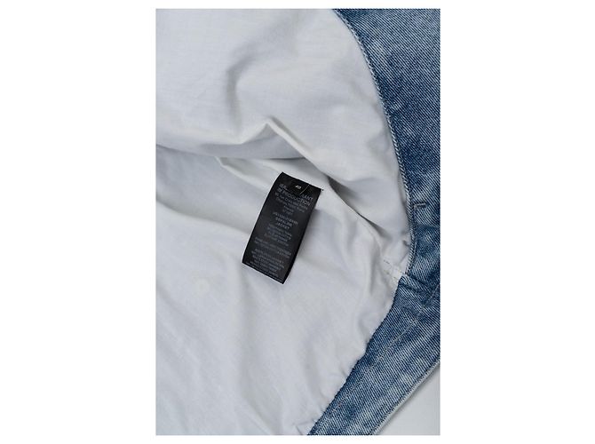 Isabel Marant Jeansjacke blau Baumwolle mit Perlen - Ansicht 6