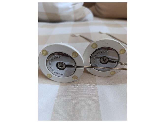 Chrome Hearts Chrome Heart Présentoirs à Lunettes (Paire) Blanc - vue 5