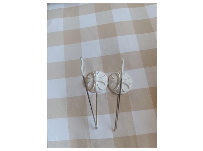 Chrome Hearts Chrome Heart Présentoirs à Lunettes (Paire) Blanc - vue 6