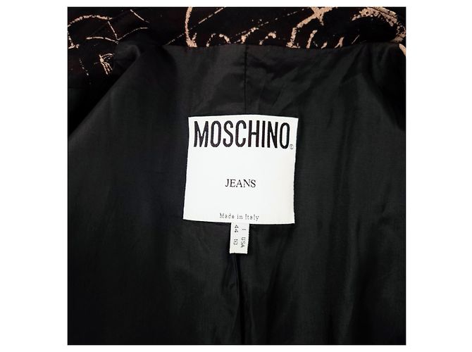 Moschino Jeans Vintage Graffiti Jacke Schwarz - Ansicht 3