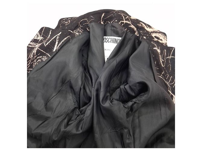 Moschino Jeans Vintage Graffiti Jacke Schwarz - Ansicht 8