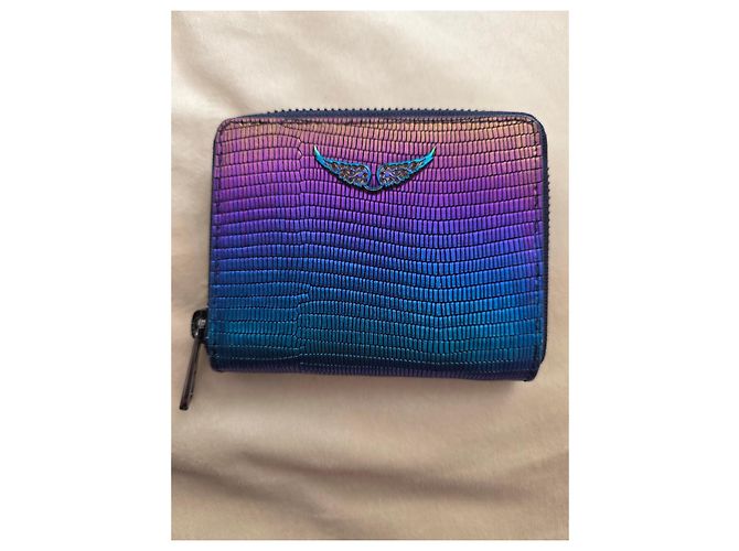 Zadig & Voltaire Multicolored Metallic Leather Wing Wallet Multiple colors - view 2