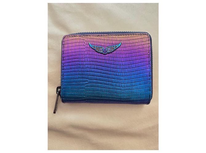 Zadig & Voltaire Multicolored Metallic Leather Wing Wallet Multiple colors - view 5