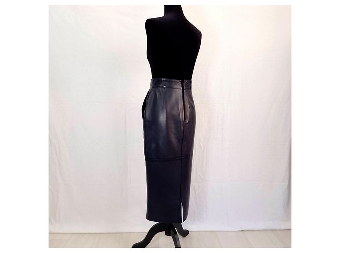 Lederkleid von Gianni Versace aus den 80ern Schwarz - Ansicht 2