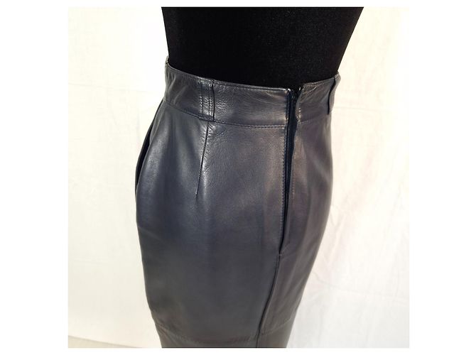 Lederkleid von Gianni Versace aus den 80ern Schwarz - Ansicht 4