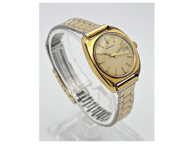 Relógio Feminino Longines, Relógio Mecânico Manual, Relógio Banho de Ouro Dourado - vista 3