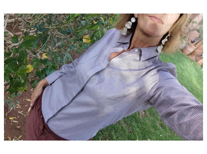 Vestido Dsquared2 de Terciopelo Marrón y Algodón a Cuadros Castaño - vista 7