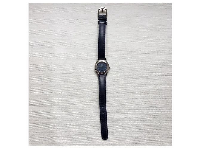 Orologio Clio Blue Argento e Blu Navy in Pelle - vista 14